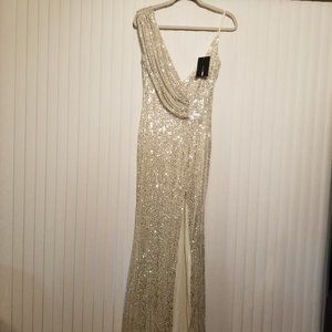 Fashion Nova Sequin Maxi Dress NWT Size S